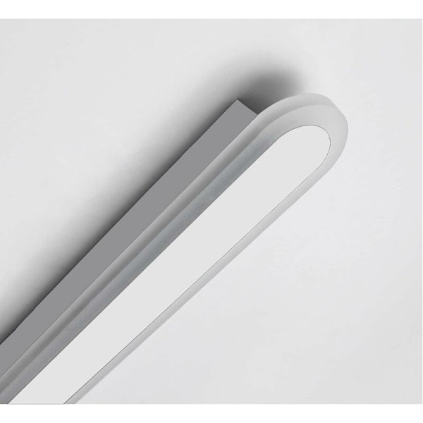 Lang Akryl Væglampe 26W LED Væglampe Vandtæt Varm Hvid 3000K Væglampe til Haver, Terrasser, Soveværelser, Stuer (Hvid)