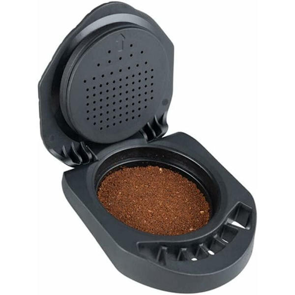 Kaffekapsel Adapter, Återanvändbar Kaffeepulver Adapter, Kaffeemaskin Tillbehör (Enkel Pulverhållare)