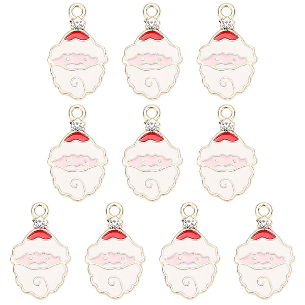 10 st/förpackning Jultillbehör DIY Tomte Smycken Legering Hänge