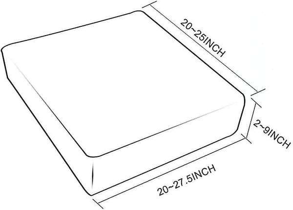 2x Anti- PU Läder Soffa Säte Kudde Överdrag Ersättning 1 Sits