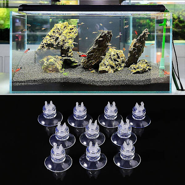 10 st per förpackning Akvarium Fisk Tank Sugkopp Ersättning Sugrör Hållare-9