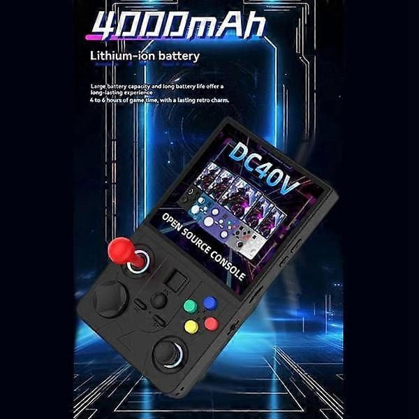 DC40V Retro Handhållen Spelkonsol 4,0-tums IPS-skärm Linux WiFi GamePad RGB-ljuseffekt Stöder 30+ emulatorer A