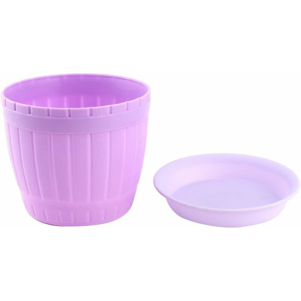 Sourcing map Hjem Have Planter Blomster Græs Plast Cylinder Potteholder Plante Grøntsager