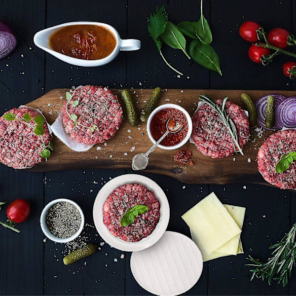 Burgerpress Hamburger Patty Maker - Perfekt formade 4,5 tum hamburgareformar som E