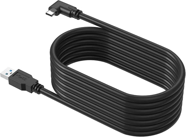 Link-kabel til Oculus/Meta Quest 2/1, 10 fod/3m USB-C 3.2 Gen1 kabel, sort