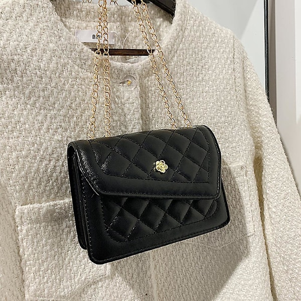 Crossbody-väska - Axelväska, Modekedja Liten fyrkantig väska, Evening Clutch Handväska