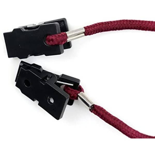 2x Säkerhetsvindklämma Lanyard Cord Protector för utomhuscampinghatt keps halsduk