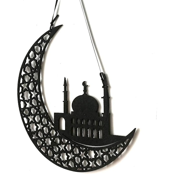 Glad Eid Little Byram Känn dig vacker Hängande semesterfestkollektion Hembutik (Svart)