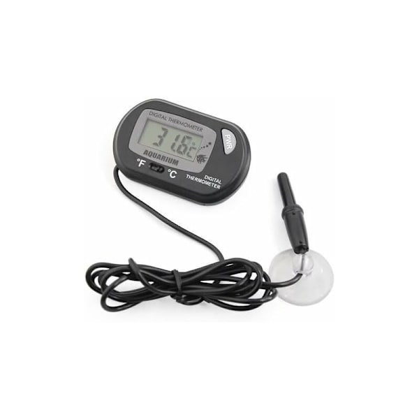 LCD digitalt termometer til akvarium og vivarium