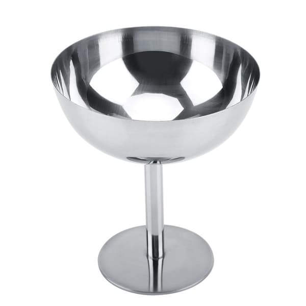 6 Isbægre, rustfrit stål, stabelbart design, tåler opvaskemaskine, til hjemmet, hotellet, restauranten.