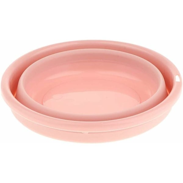 Multifunktionell Vikbar Diskho, Bärbar Infällbar Diskho för Hem, Kök, Picknick, Resor, Camping, Vandring, Fiske - Rosa 3.29cm