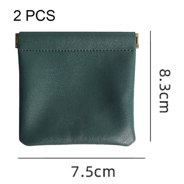 2-pack läderringpåse läder smyckespåse jul, bröllopsfest presentpåse-26（Stil 5）