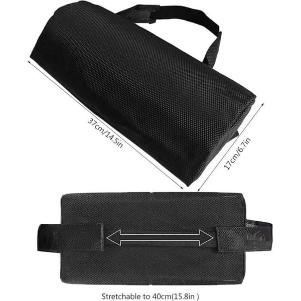 2 nakkestøttepuder til chaiselong 37x17 cm, ergonomisk justerbar til strand/terrasse.