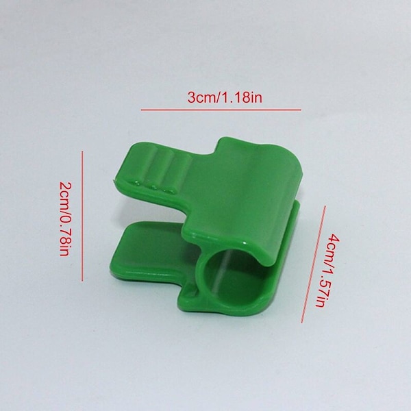 Sats med 24 plastklips för växthus, nät, stolpe Ytterdiameter 11 mm