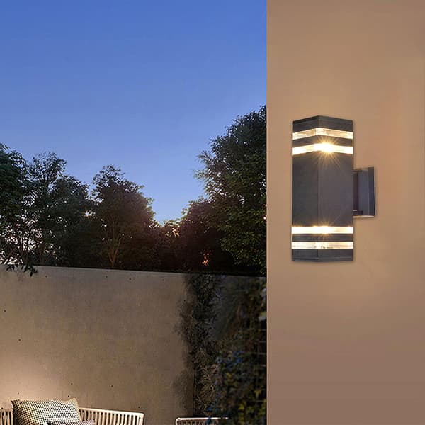 Vägglampa Dubbel 4 LagerSvart