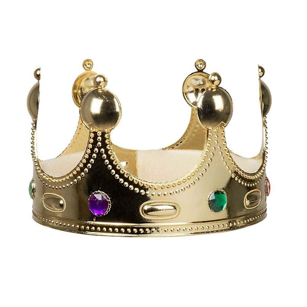 Hatt King Crown Boys Fancy Dress Nativity Book Day Week Barndräkt tillbehör för barn