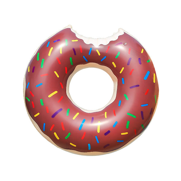 Simtillbehör, badring Donut, 114 cm Choklad