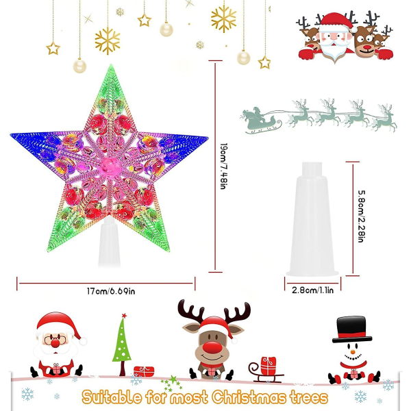 Christmas Tree Star,christmas Led Tree Topper Light,light Up Christmas Tree Star,glitter Christmas Tree Star,christmas Tree Topper,stjärna till jul,