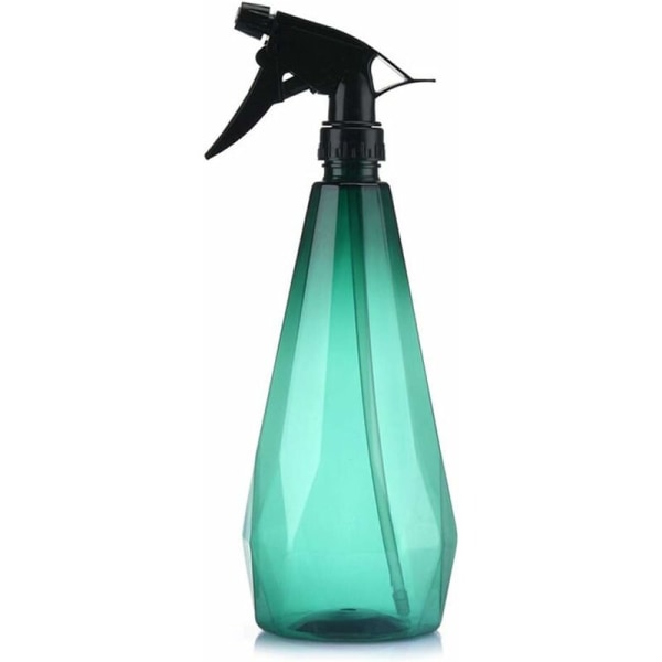 Vandsprayflaske, 1L plastikflasker Vandsprøjteflaske Transparent sprayflaske Tom Trigger Genopfyldelig sprayflaske, grøn