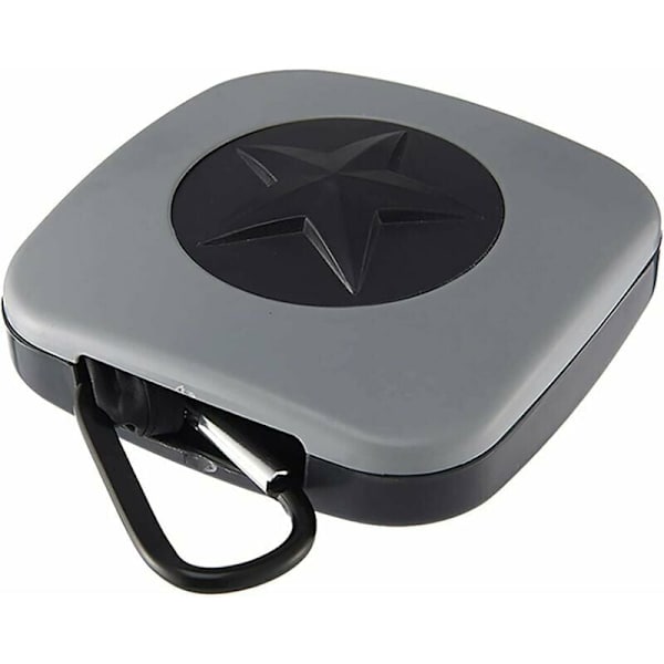 Roterende indkøbspose, sammenklappelig bærbar indkøbspose, dagligvareopbevaringspose, velegnet til udendørs picnic og camping, Star Twist, grå
