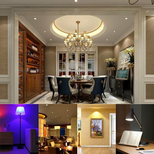 Sats med 10 LED-lampor E14 - Kallt vitt 6000K - 5W motsvarande glödlampa 50W 500LM - Ej dimbar