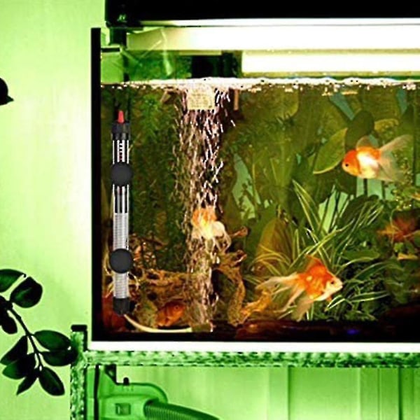 Akvariumvärmare Fish Tank dränkbar värmare Turtle Heat Rod med temperaturdisplay Extern temperaturregulator（50W220V）