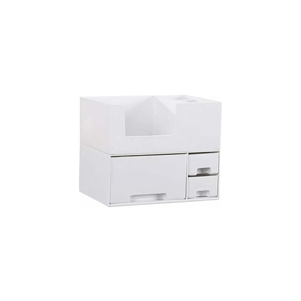 Plastlåda förvaringsbox kosmetika förvaringsbox kosmetika brevpapper förvaring box office skrivbordsförvaringsbox smyckeskrin (färg: vit??)