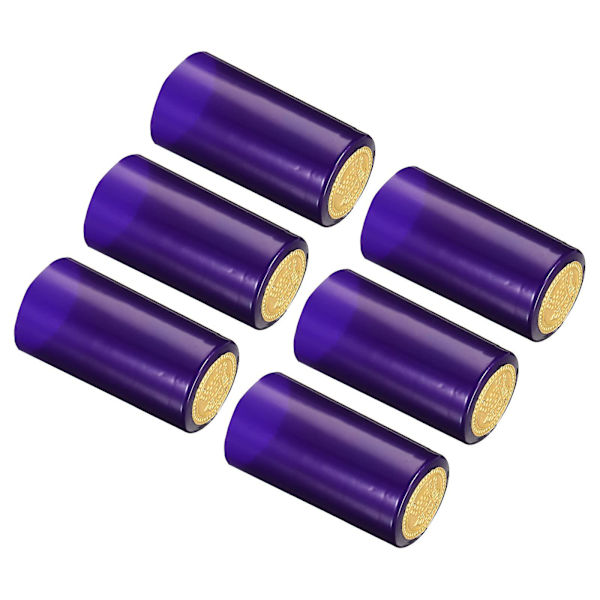 30mm/1,18\" PVC-krympslang för vinflaskor, 100-pack flaskhöljen, topplockfilm, blå