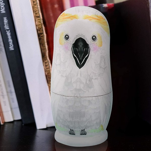 5-pack Ryska Nesting Dolls Söta Djur Nesting Doll Trä Stapelbara Nesting Leksak Set Födelsedagspresent