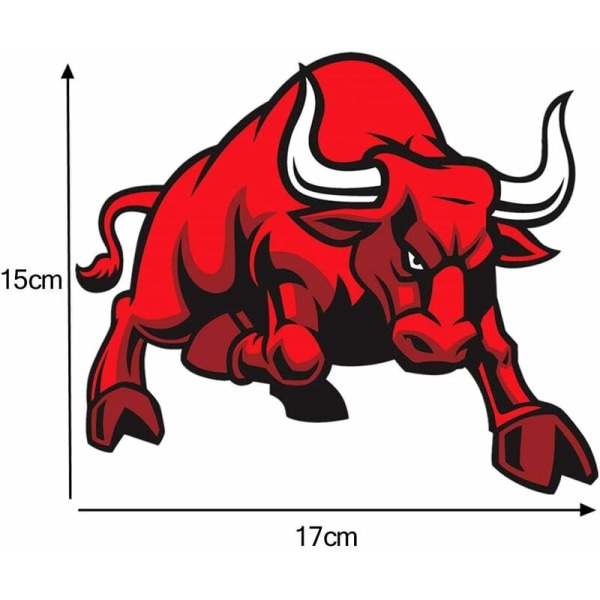 1 par Angry Bull klistermærke reflekterende vinyl bil klistermærker styling aftagelig vandtæt klistermærke kæledyr motorcykel cykel indretning