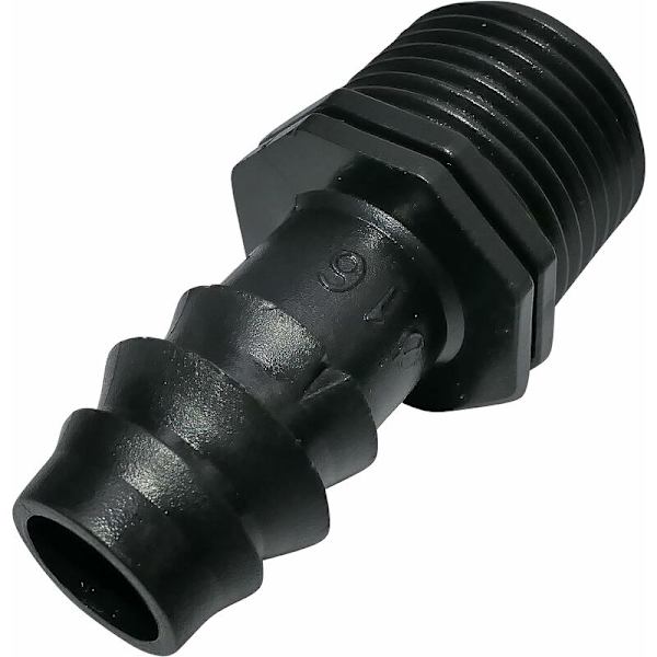 Lot af 10 barbstik med gevind 16mmx1/2'' Drypvandslange Ekstern gevind (til 16mm slange) - stik til vandingssystem