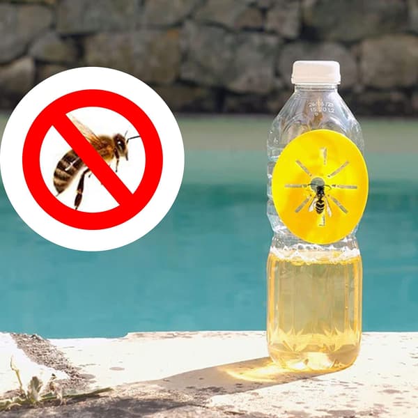 Plastfälla för getingar, insektsfälla för byggnader, plastfälla för getingar, blomformad honungsfälla, getingflaska, fångare av plast
