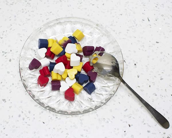 Silikon Mini Hjärtformade Isbitar Godis Isbitar/Chokladform Rosa - 2 stycken