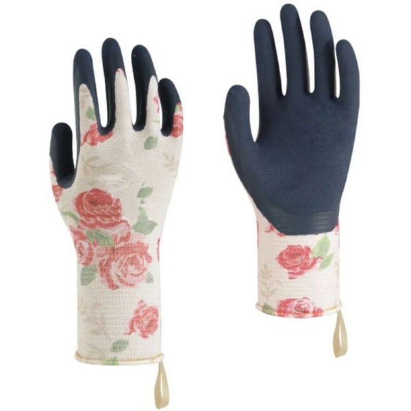Trädgårdshandskar i läder för kvinnor, långa långa trädgårdshandskar för rosklippning, för mamma och mormor, Rosa M