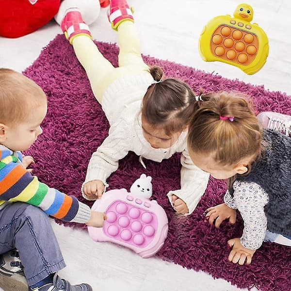Fickspel för barn, barns Breakout Speed Push-spelmaskin Decompression Toy, Pop Fidget Push-spel Toy（Björn）