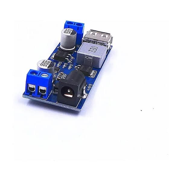 24V/12V till 5V 5A Power Buck-modul DC-DC Rocker Power Set med LED