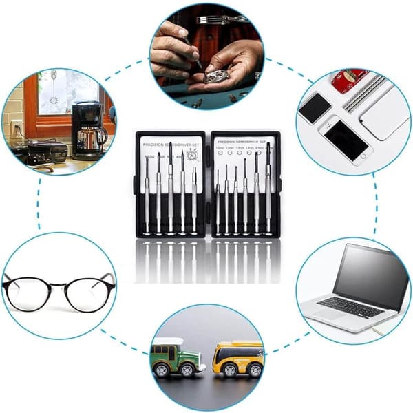 Præcisionsskruetrækkersæt til elektronisk reparation af bærbar computer, tablet, briller, ur og andre enheder