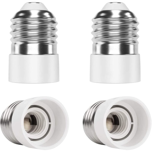 TTIO E27 till E14 4-delad sockeladapteradapter Högkvalitativ lampsockeladapter för LED-lampor & Glödlampor & CFL-lampor