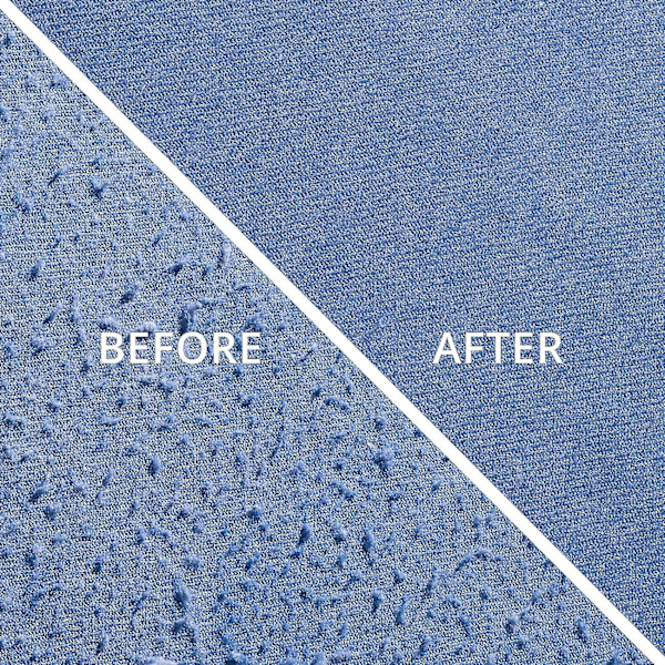 Ultimate Fuzz Remover Tyg Rakapparat & Lint Borste | Justerbar Depiller För Kläder & Möbler (Slate Blue)