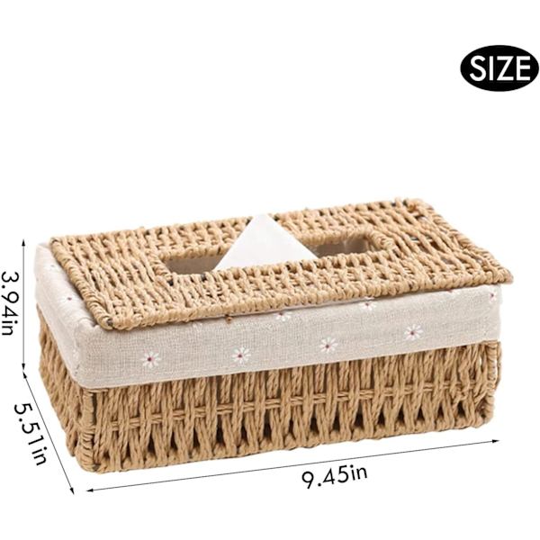 Rattan Servetthållare, Rektangulär Servetthållare