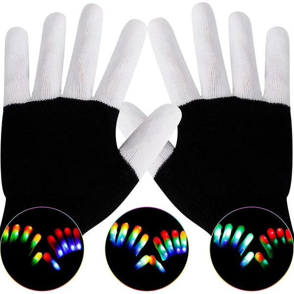 Blinkande fingerljus upp handskar Led handskar för barn. Led Glasögon Cool Party Favor Toys Present