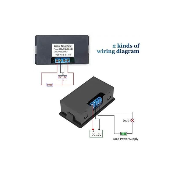 DC 12V 20A Programmerbar Digital Relæ Timer Tids Cyklus Forsinkelsesafbrydermodul
