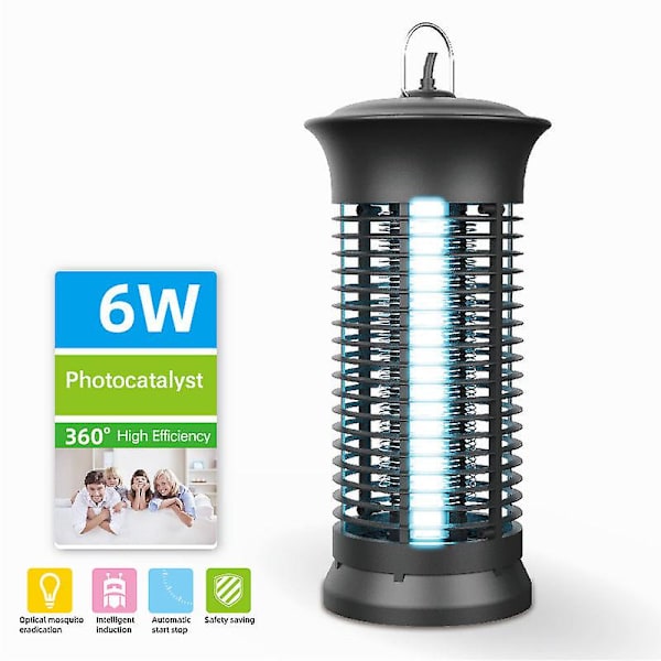 Bug Zapper för utomhus och inomhus, kraftfull 3000v elektrisk myggzapper, vattentät insektsfälla utomhus, elektronisk glödlampa