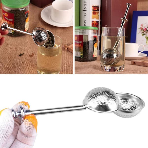 Rustfrit Stål Te-si Net Infuser Genanvendelig Løsblad Grøn Te-si