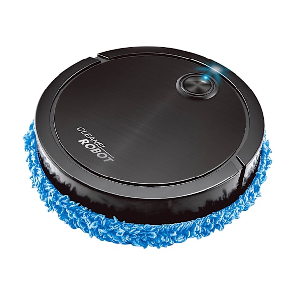 Moppningsrobot + 2 städdukar Svart