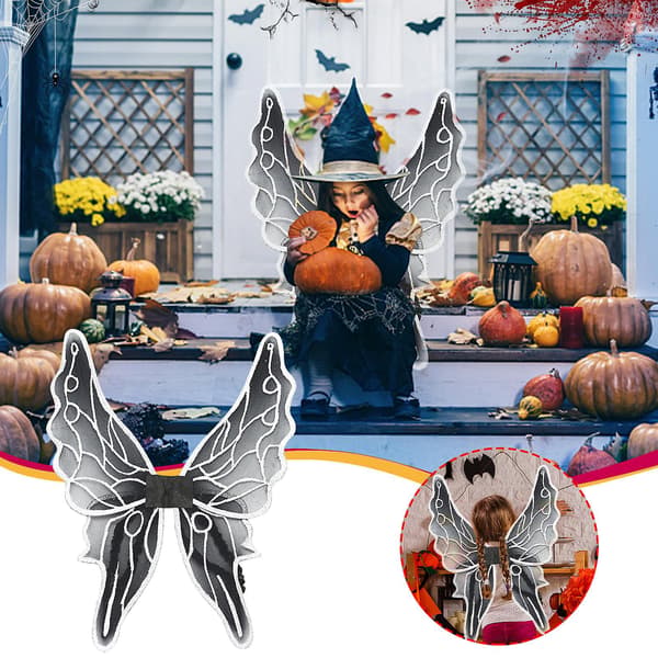 Halloween Cos Cicada Wings Svart