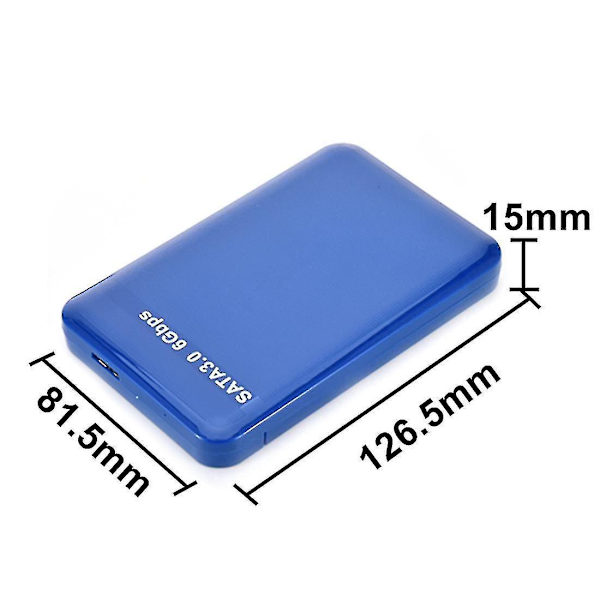 2,5 Tums Hårddiskfodral 4 Färger Hårddiskfodral Usb3.0 Sata3.0 Extern Hdd-hölje Stödjer 3tb