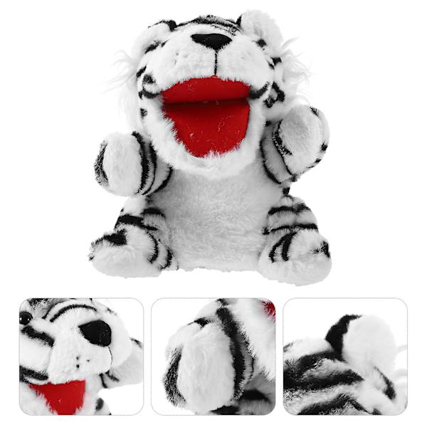 Rörlig Mun Handdocka Interaktiv Berättande Leksak Handdocka Djur Plysch Tiger Leksak