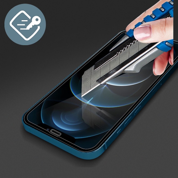 Skärmskydd för Apple iPhone 12 Pro Max Fingeravtrycksresistent - Svart-1