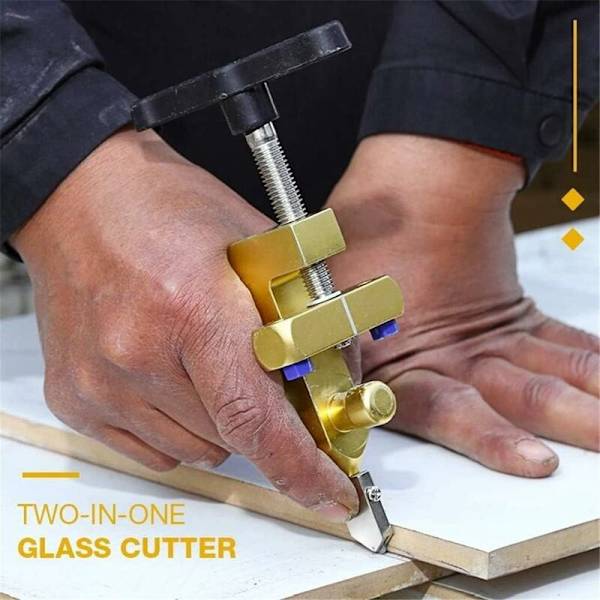 Glasskärare Triomphe Premium Kvalitet 3mm till 15mm 2 i 1 Glasskärare Verktygssats Glas Handverktygssats Multifunktionell Glas Keramisk Kakelsättare